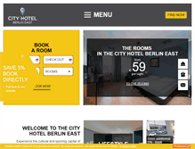 Tablet Screenshot of hotel-berlin-east.com